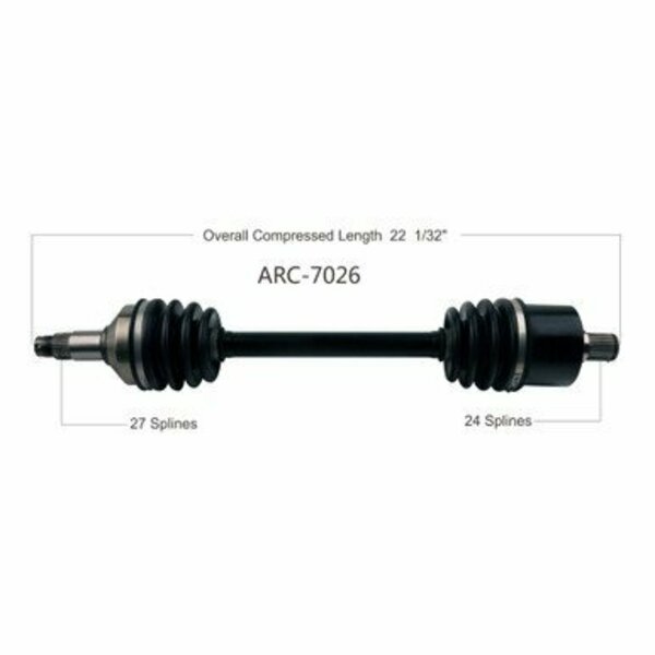 Wide Open OE Replacement CV Axle for ARCTIC REAR L/R WILDCAT TRAIL 14-19 ARC-7026
